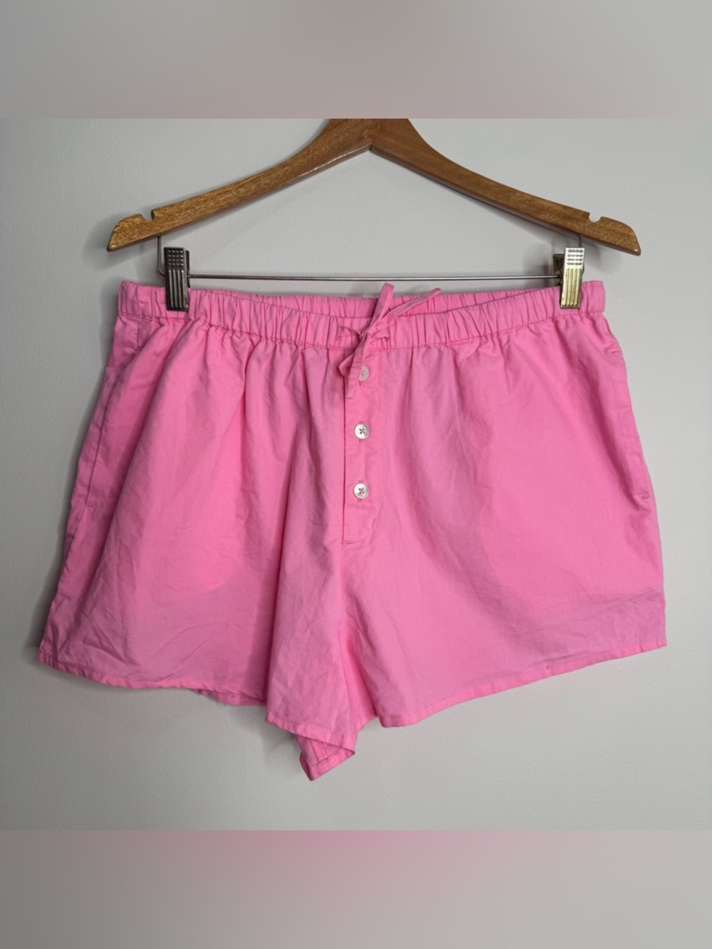 NWT L*Space Pink Skipper 100% Cotton Pajama Style Shorts Size XL‎ Beach Swim